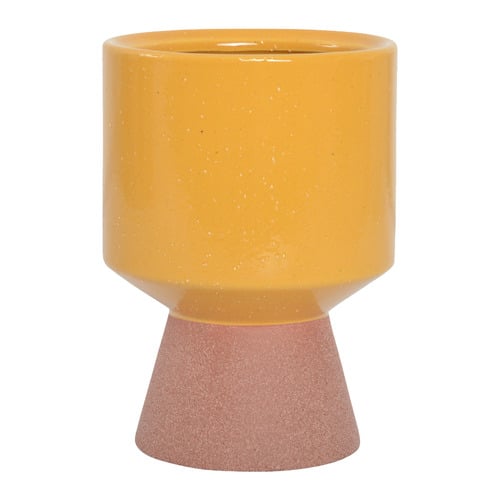Mustard 16cm Jarrah Ceramic Vase