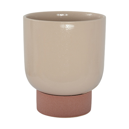 Nude & Rosewood Penny Ceramic Planter Pot