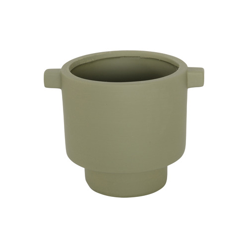 Khaki Green Bonnie Terracotta Planter Pot