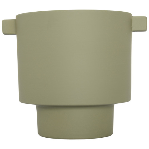 Khaki Green Bonnie Terracotta Planter Pot