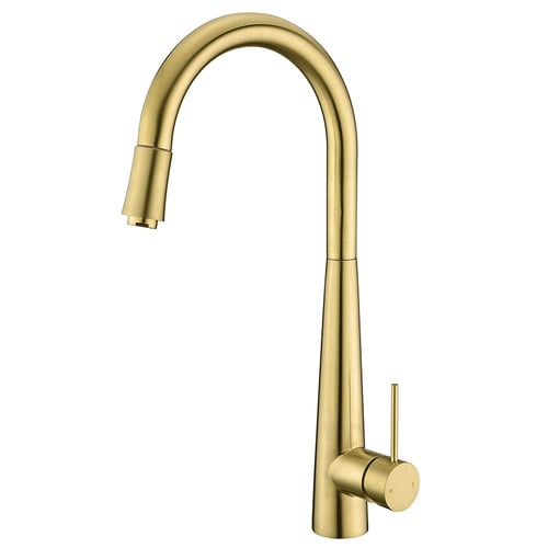 Stainless Steel City Life Inox Pull-Out Kitchen Mixer Tap