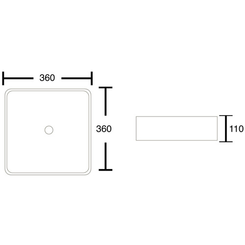 White Gloss Above Counter Basin