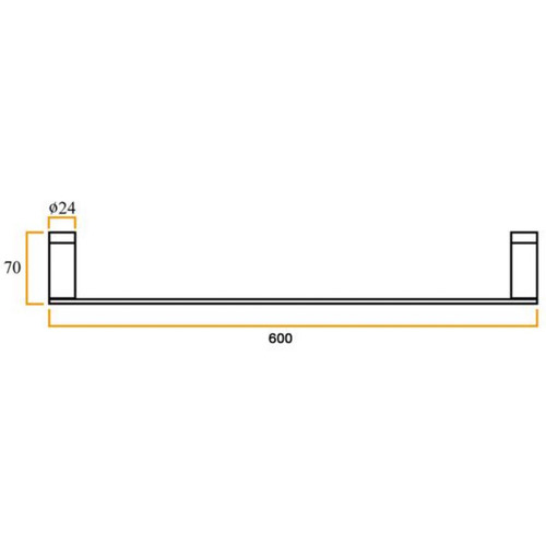 City Life Inox Stainless Steel Single Tower Rail