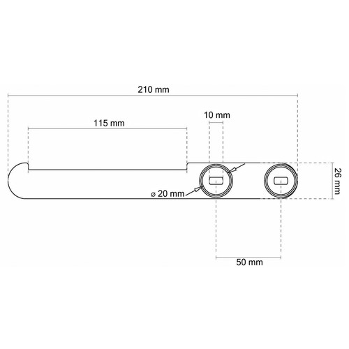 City Life Inox Stainless Steel Toilet Roll Holder