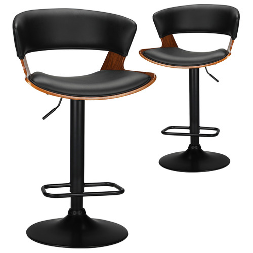 adjustable bar stools set of 2 faux leather