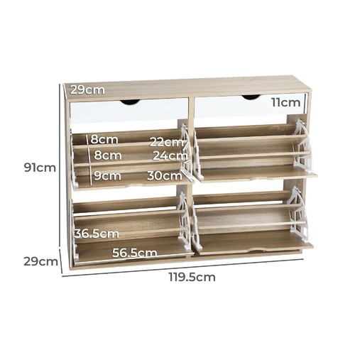 Lilly 6 Drawer Shoe Cabinet