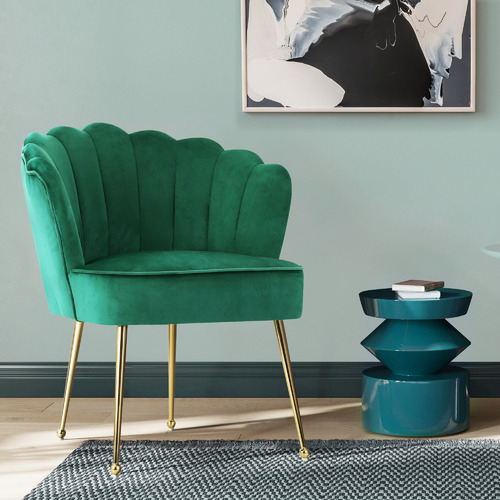 velvet turquoise chair