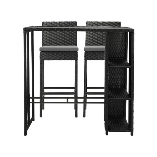 3 Piece Anhur Outdoor Bar Table & Stools Set