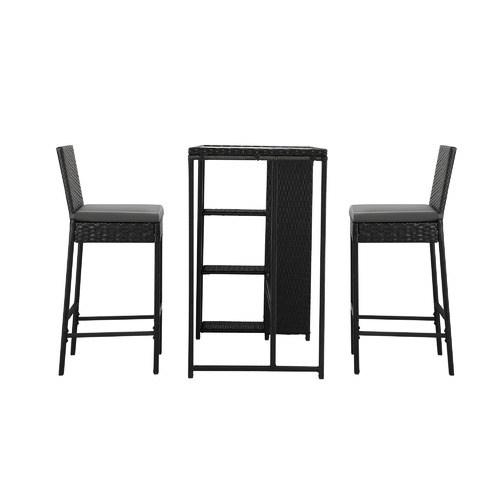 3 Piece Anhur Outdoor Bar Table & Stools Set