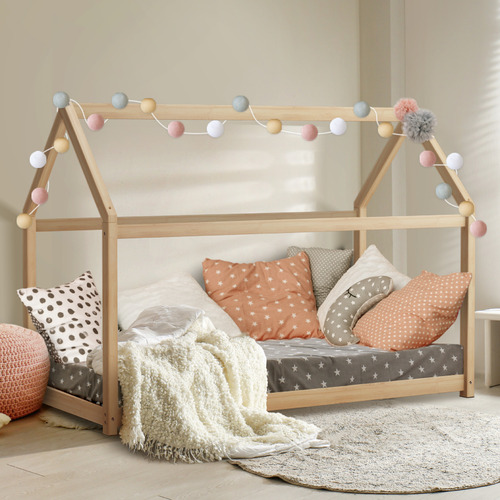 LivingFusion Single Bed Frame Temple & ster