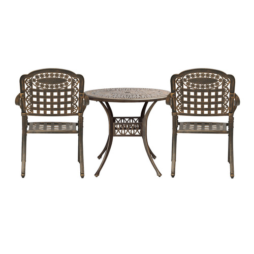 2 Seater Moira Cast Aluminium Outdoor Bistro Set