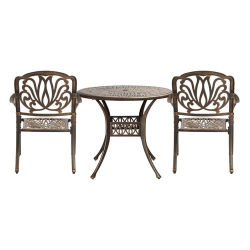 2 Seater Meija Cast Aluminium Outdoor Bistro Set