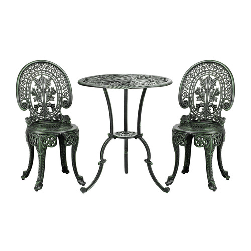 2 Seater Alliona Cast Aluminium Outdoor Bistro Set