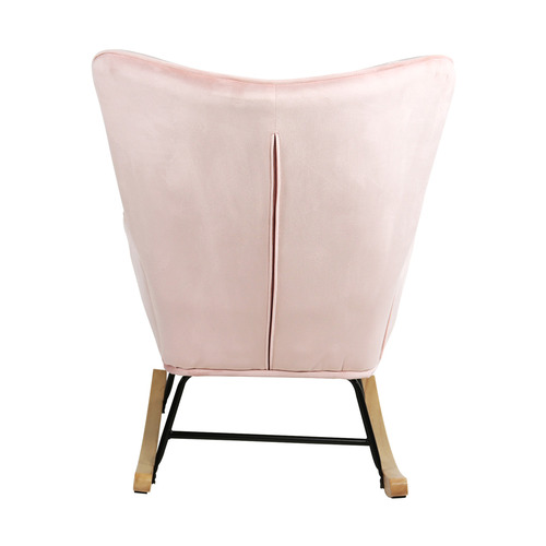 Sandy Velvet Rocking Chair