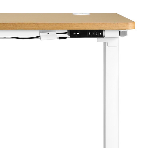 LivingFusion Alwyn II 120cm Electric Sit & Stand Desk Temple & ster