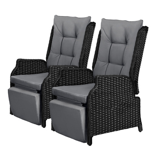 Beau PE Wicker Outdoor Reclining Lounges