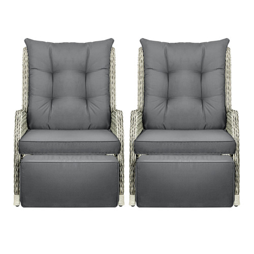 Beau PE Wicker Outdoor Reclining Lounges