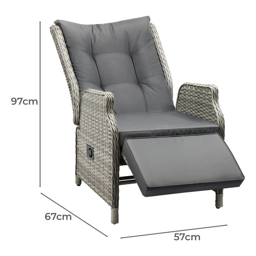 Beau PE Wicker Outdoor Reclining Lounges