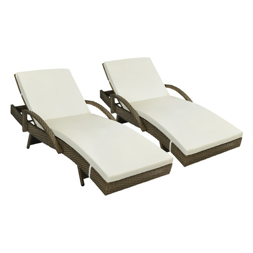 Kingston PE Wicker Sun Lounges