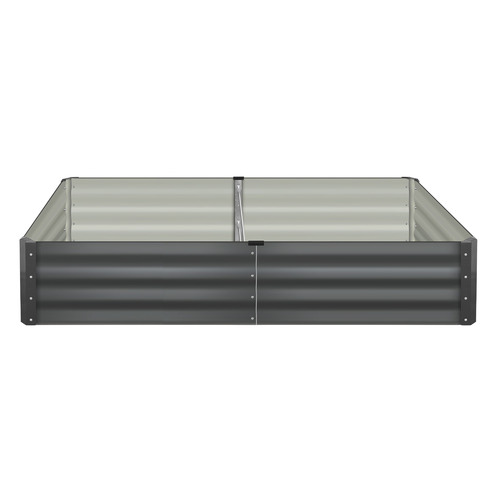 LivingFusion Pierre Galvanised Steel Garden Beds Temple & ster