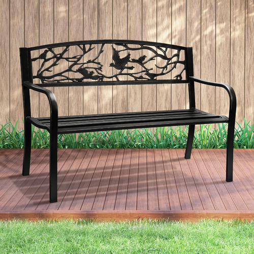 2 Seater Bird Arman Steel Garden Bench