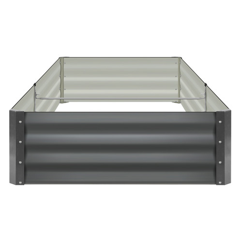 LivingFusion Pierre Galvanised Steel Garden Beds Temple & ster