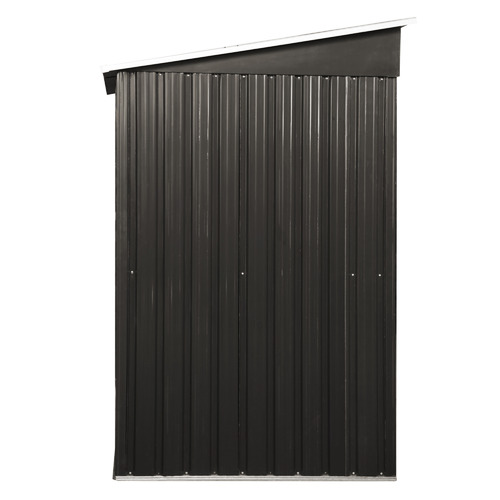 LivingFusion Edison Galvanised Steel Storage Shed | Temple & Webster