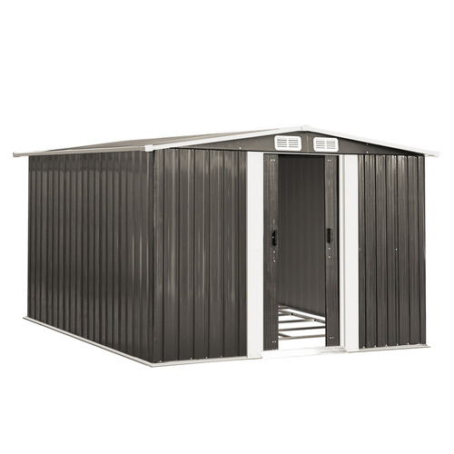 Edison Roof Outdoor Storage Shed with Base