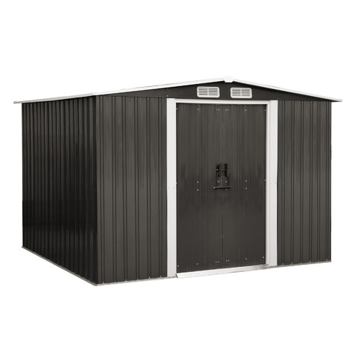 Edison Roof Outdoor Storage Shed with Base