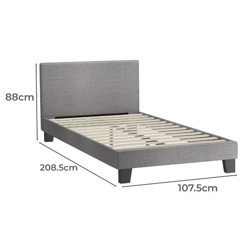 Alonzo Linen Bed Frame