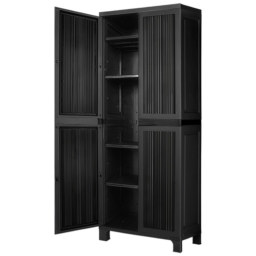 LivingFusion 173cm Lena Outdoor Storage Cabinet | Temple & Webster
