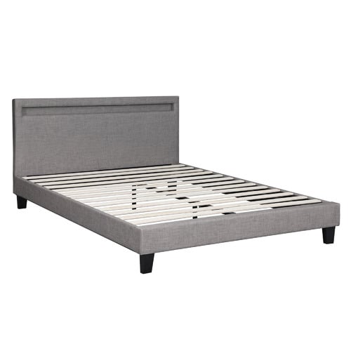 Lambeau Linen Bed Frame with LED