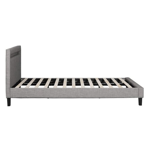 Lambeau Linen Bed Frame with LED