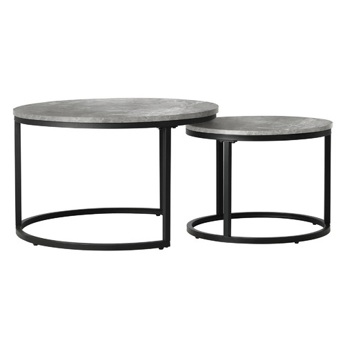 LivingFusion 2 Piece Amiel Nesting Coffee Table Set | Temple & Webster