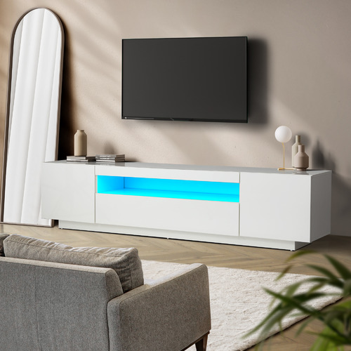 LivingFusion Galland Entertainment Unit with LED | Temple & Webster