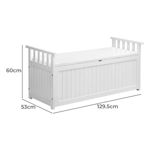 Levi Outdoor Storage Bench Temple & ster