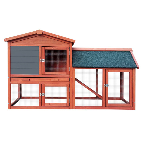 LivingFusion Solty 3 Door Rabbit Hutch Temple & ster