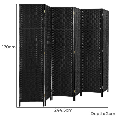 6 Panel Shyla Pine Wood Room Divider