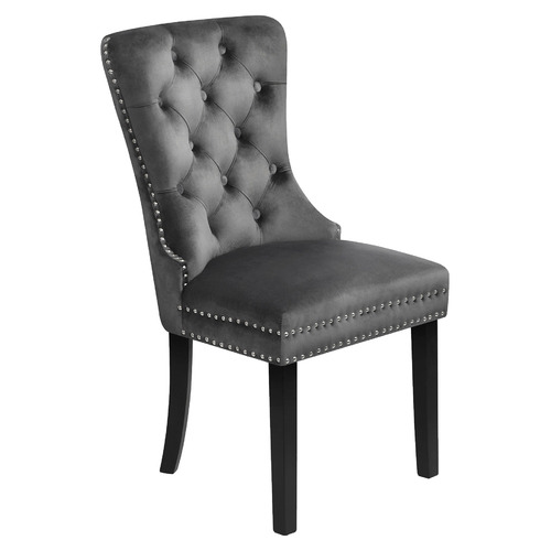 LivingFusion Aylin Velvet Dining Chairs | Temple & Webster