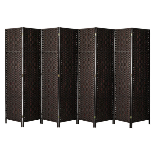 LivingFusion 8 Panel Shyla Pine Wood Room Divider | Temple & Webster