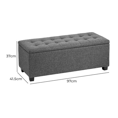 LivingFusion Timea Storage Ottoman Bench | Temple & Webster