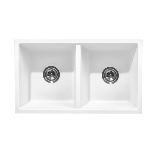 LivingFusion Bowen Double Kitchen Sink with Strainers The Build by