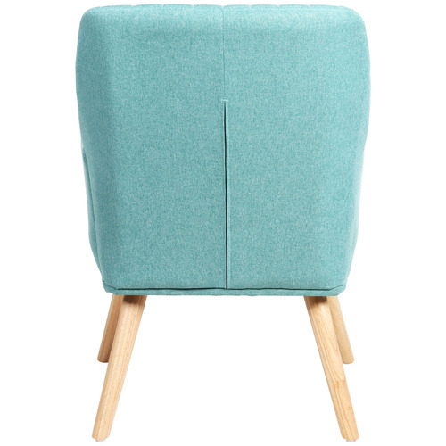 LivingFusion Elwine Rubberwood Armchair | Temple & Webster