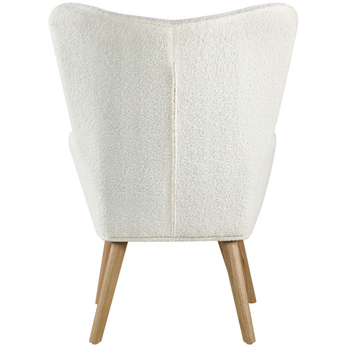 2 Piece Leander Boucle Armchair & Footstool Set