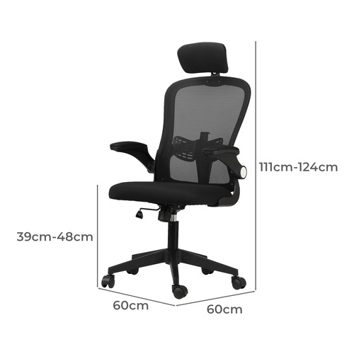 LivingFusion Argo High Back Mesh Office Chair Temple & ster