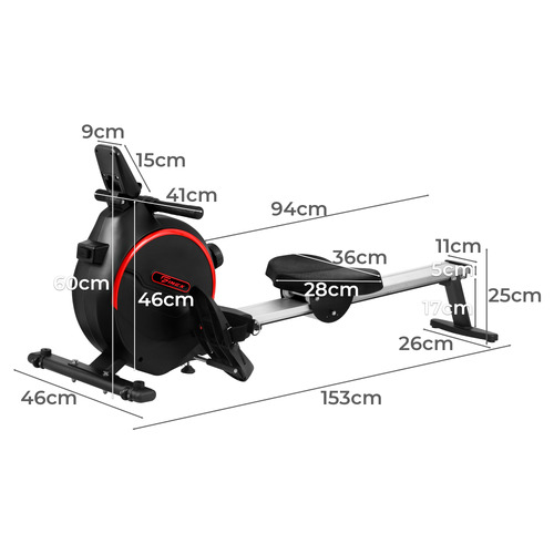 Zephyr Aluminium Magnetic Rowing Machine
