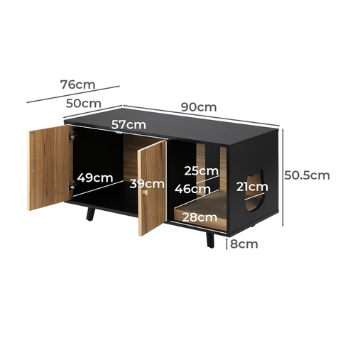 Maia Multi-Functional Cat Litter Box Enclosure