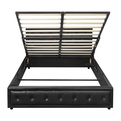Black Audrey Gas Lift Storage Bed Frame