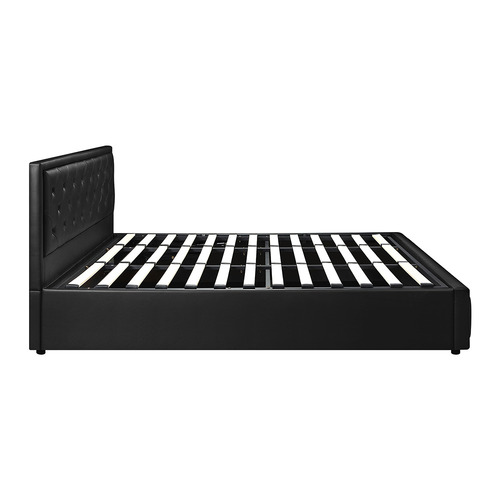 Black Audrey Gas Lift Storage Bed Frame
