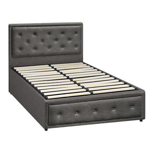Grey Audrey Gas Lift Storage Bed Frame